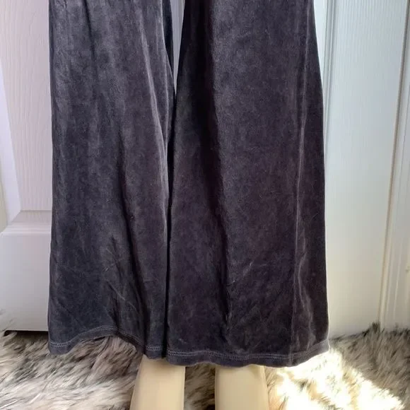 Juicy Couture Track Suit Set Jacket & Pants Velour S/P Dark Gray - Picture 11 of 16